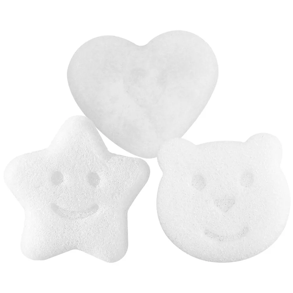 Juego de 3 Esponjas Faciales Suaves Exfoliantes para Limpieza Facial y Corporal, Exfoliación de la Piel, Remoción de Maquillaje, Ideal para Viajes