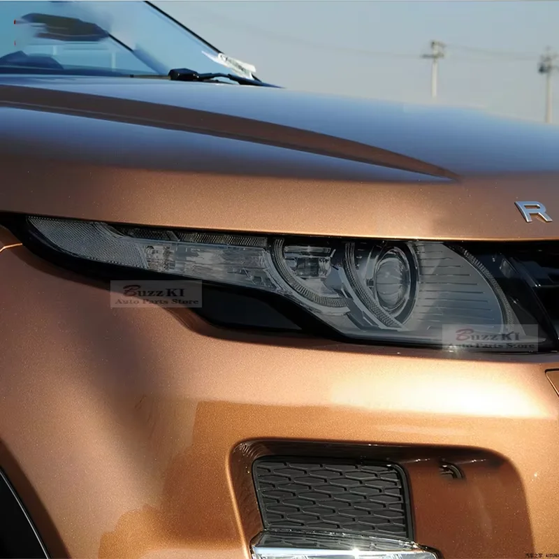 For Range Rover Evoque L538 2012-2018 2 Pcs Car Headlight Protective Film Smoked Black Tint Wrap Vinyl Transparent TPU Sticker