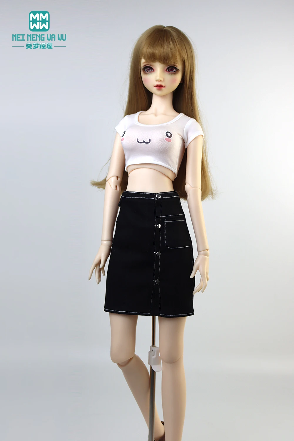BJD Doll Clothes for 28-60CM 1/3 1/4 1/6 SD DD YOSD Toys Ball Jointed Fashion T-Shirt Doll Accessories Girl Gift