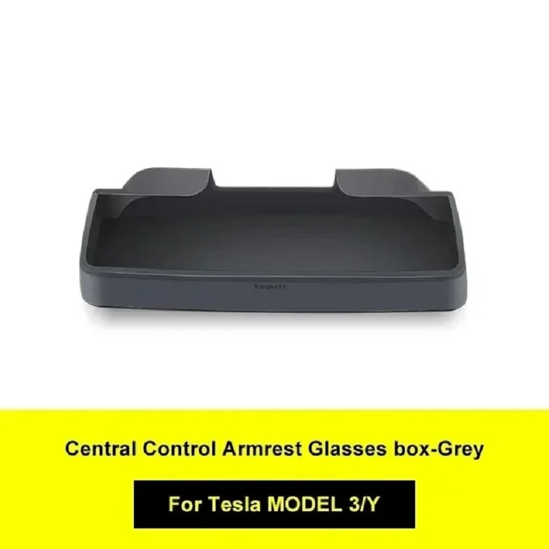 Car Central Armrest Storage Box Car Glasses Phone Storage Case Multi Functional For Tesla Model 3 Highland Accessorie