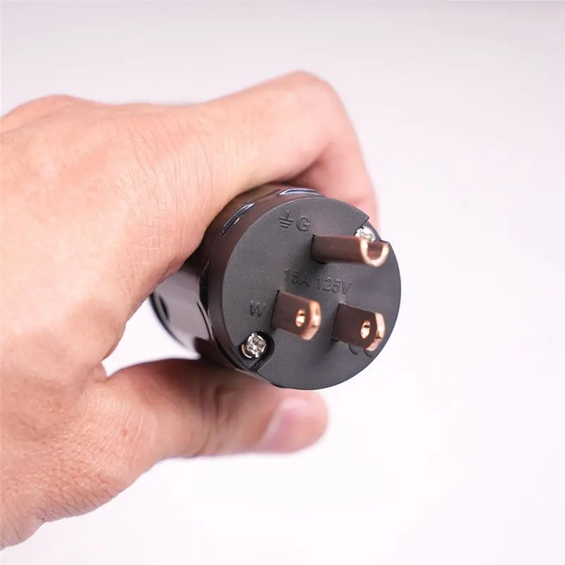 TCE 12AWG Hi-End HiFi Audio Universal AC Power Cable Power Cord for Digital Player Power Amplifier US Plug 1 Meter/3.28Ft