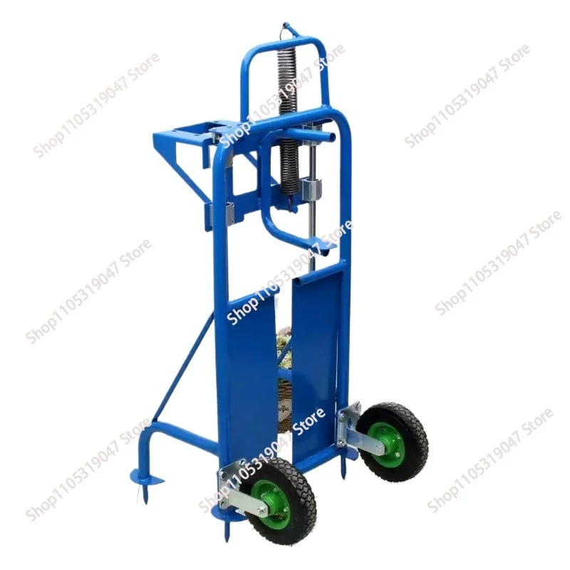 

Foot-stepping Ground Drilling Rack Hand-cranked Hand-pushed Agricultural Hole-drilling Ground Shelf for Small Planting Machine