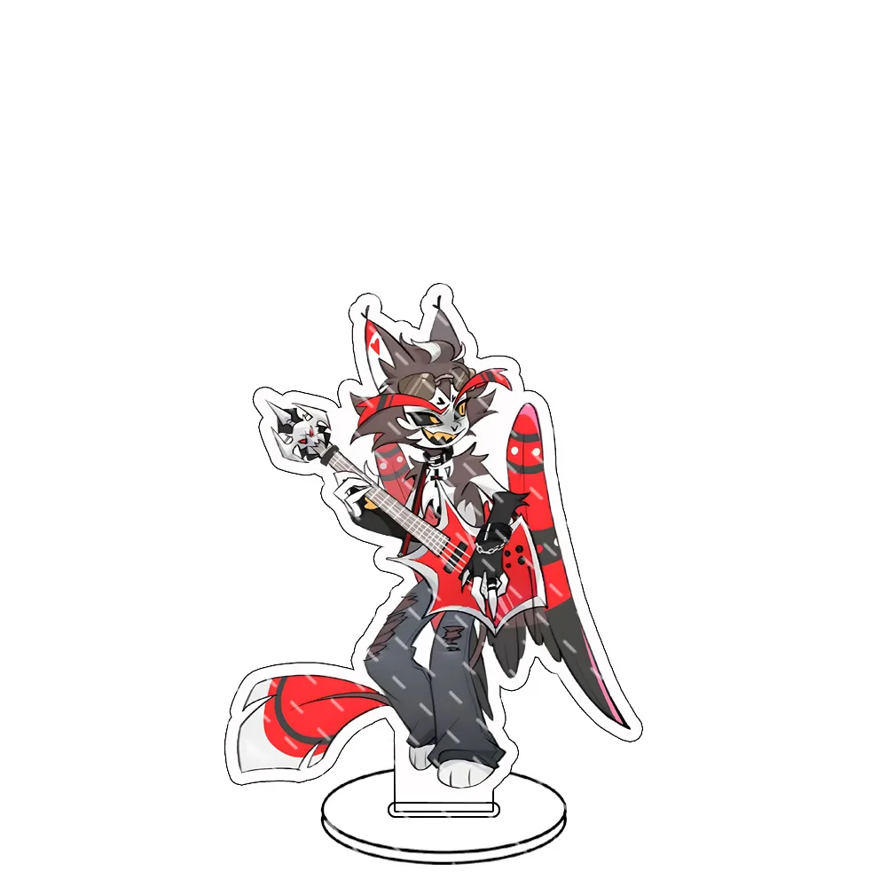 حار أنيمي هازبين فندق الكرتون الشكل قشر الملاك الغبار الدائمة الاكريليك حامل سطح المكتب الديكور موضة الحلي الهدايا 10 سنتيمتر