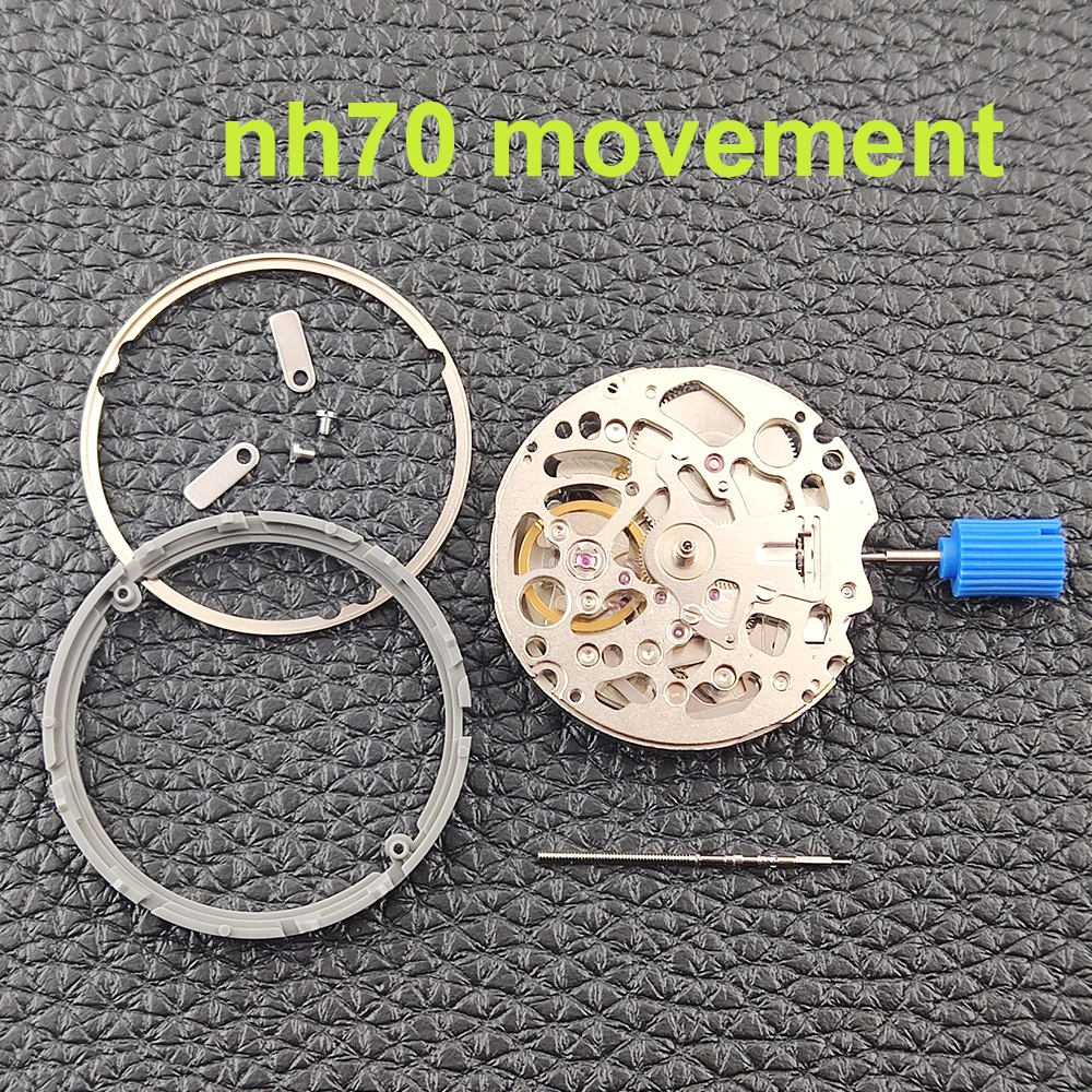 

NH70 Movement 24 Jewels Japanese Automatic Movement Hollowed out Movement Replacement NH70A Movement Watch Accessories