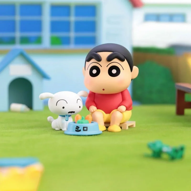 น่ารัก Crayon Shinchan กล่องตาบอดรูปของขวัญวันเกิดของเล่นสะสมอะนิเมะอนุพันธ์ตุ๊กตาน่ารักสําหรับทุกวัน