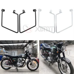 Motorcycle Solid Steel Saddlebag Support Bracket Side Mount Trunk Bag Holder For Kawasaki W 400 650 800 W400 W650 W800