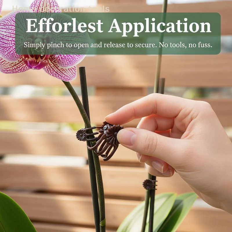 

50Pcs Plant Fixed Clip for Butterfly Orchid Support Flower Stem Holder Vine Tied Clips Reusable Gardening Supplies Accessoryitem