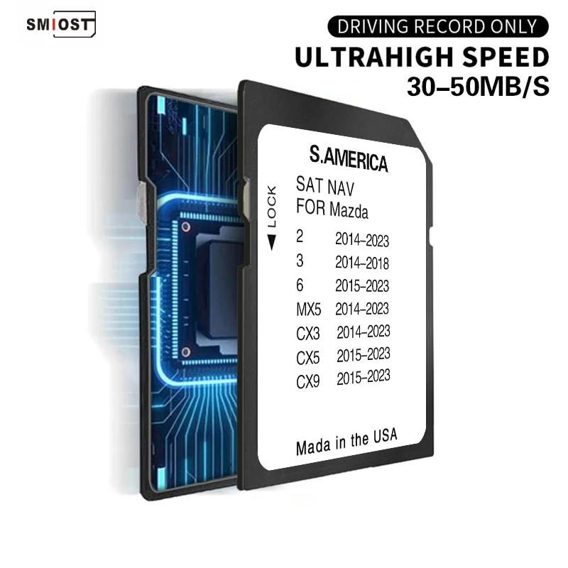 Sat Navi 2023 South America Maps SD GPS Card with Connect1 System SD Card for Mazda 2/3/6/MX5/CX5/CX9 Nawigacja samochodowa — zdjęcie produktu 4