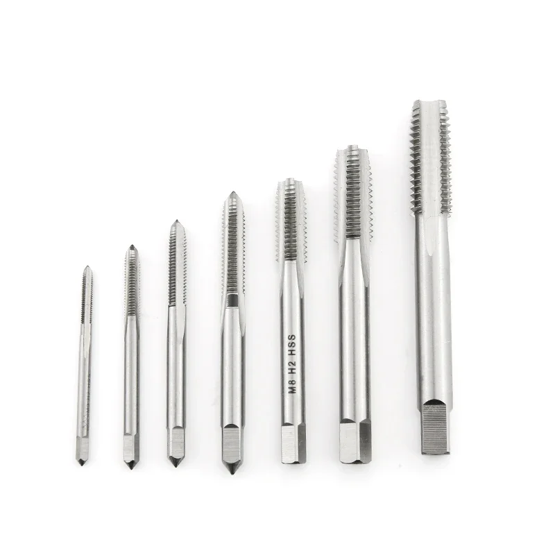 1Pcs Right Hand Thread Tap HSS Machine Plug Tap Metric M2 M3 M4 M6 M7 M8 M10 M12 M14 Screw Tap Drill Thread Hand Tools