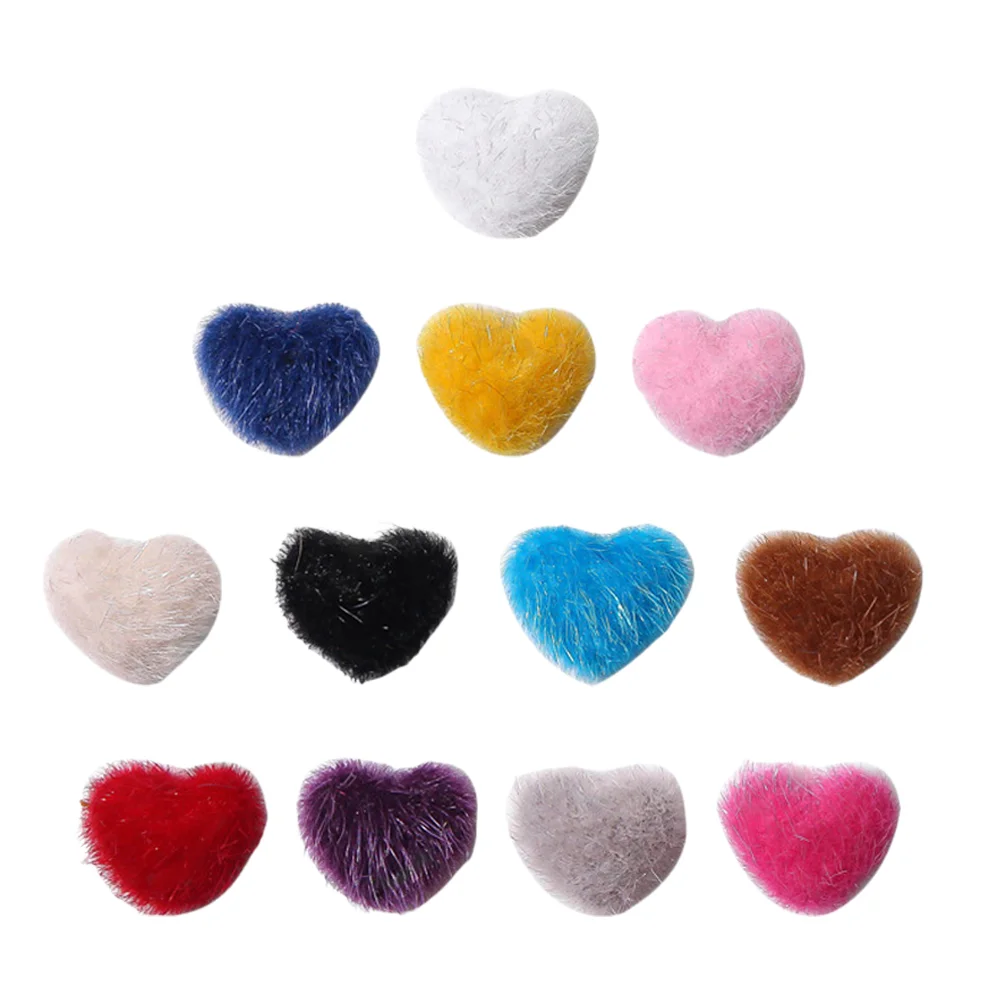 

12 Pcs Nail Plush Accessories Magnets Girl Adornment DIY Manicure Ornament Unique Decor Jewelry