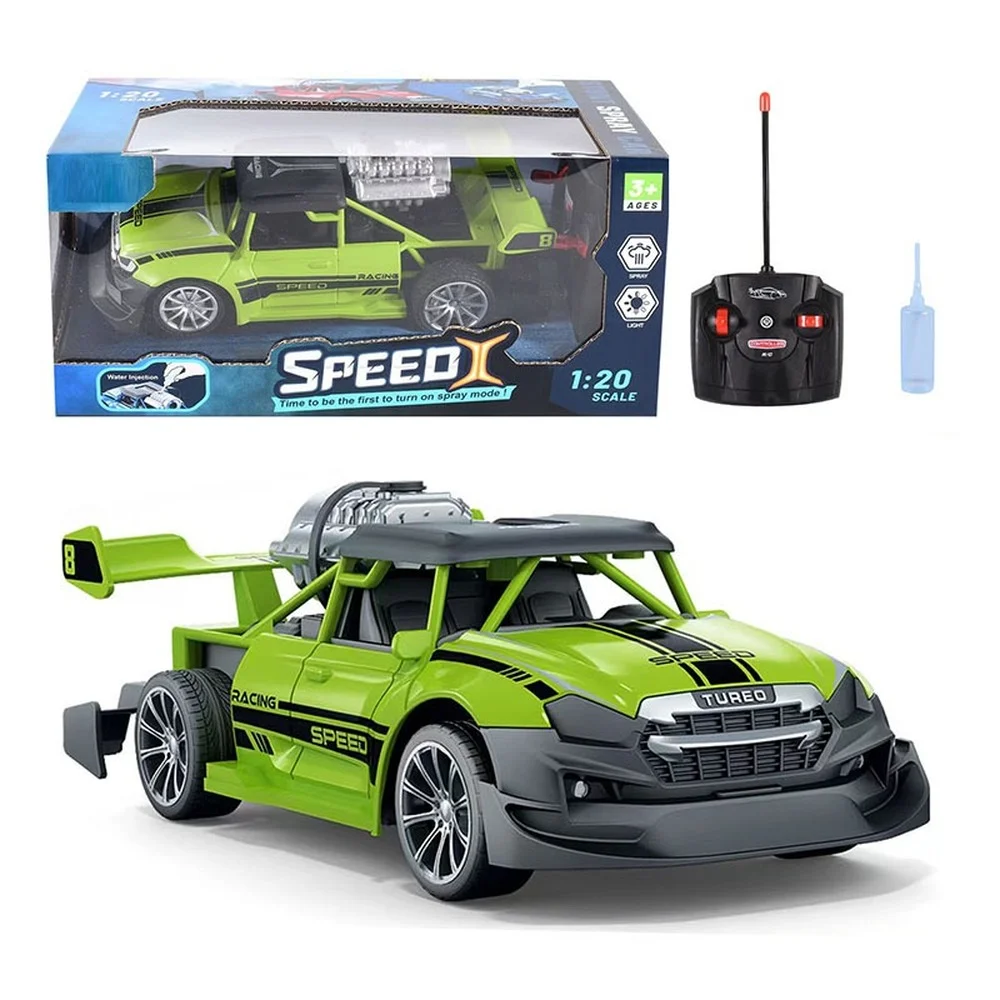 Imagem -03 - Xiaomi Youpin 1:20 Carro de Controle Remoto Elétrico Deriva Dublê Carro com Luz Spray de Corrida Competitivo das Crianças Brinquedo Menino Presentes Novo