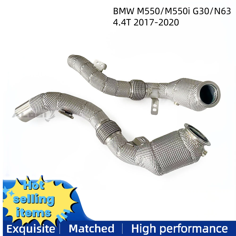 

Выхлопная труба для BMW M550/M550i G30/N63 4.4T 2017-2020, выхлопная система с тепловым экраном, модифицированная гоночная производительность