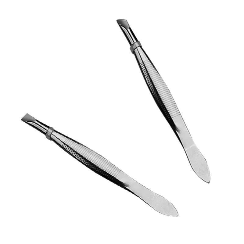 Stainless Steel Eyebrow Tweezers Tools, Precision Hair Removal Clip, Eyelash Curler Makeup Eyebrow Shaping Grooming Accessory