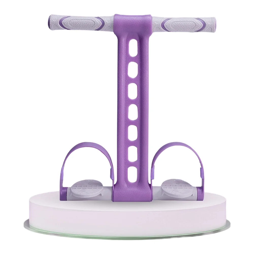Foot Pedal Resistance Band Set with Upgraded Double Anti Slip Design 31x38cm TPR EVA ABS Steel Pipe for Abdomen Legs Arms