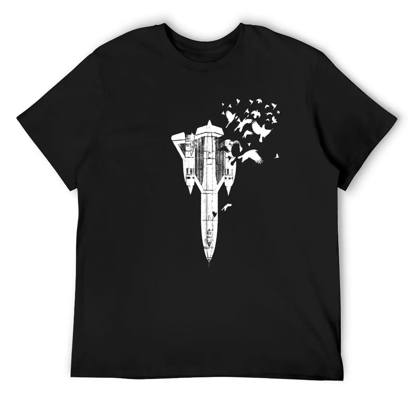 SR-71 Blackbird Escher (White design) T-Shirt graphics quick-drying shirts graphic tees Men's clothing