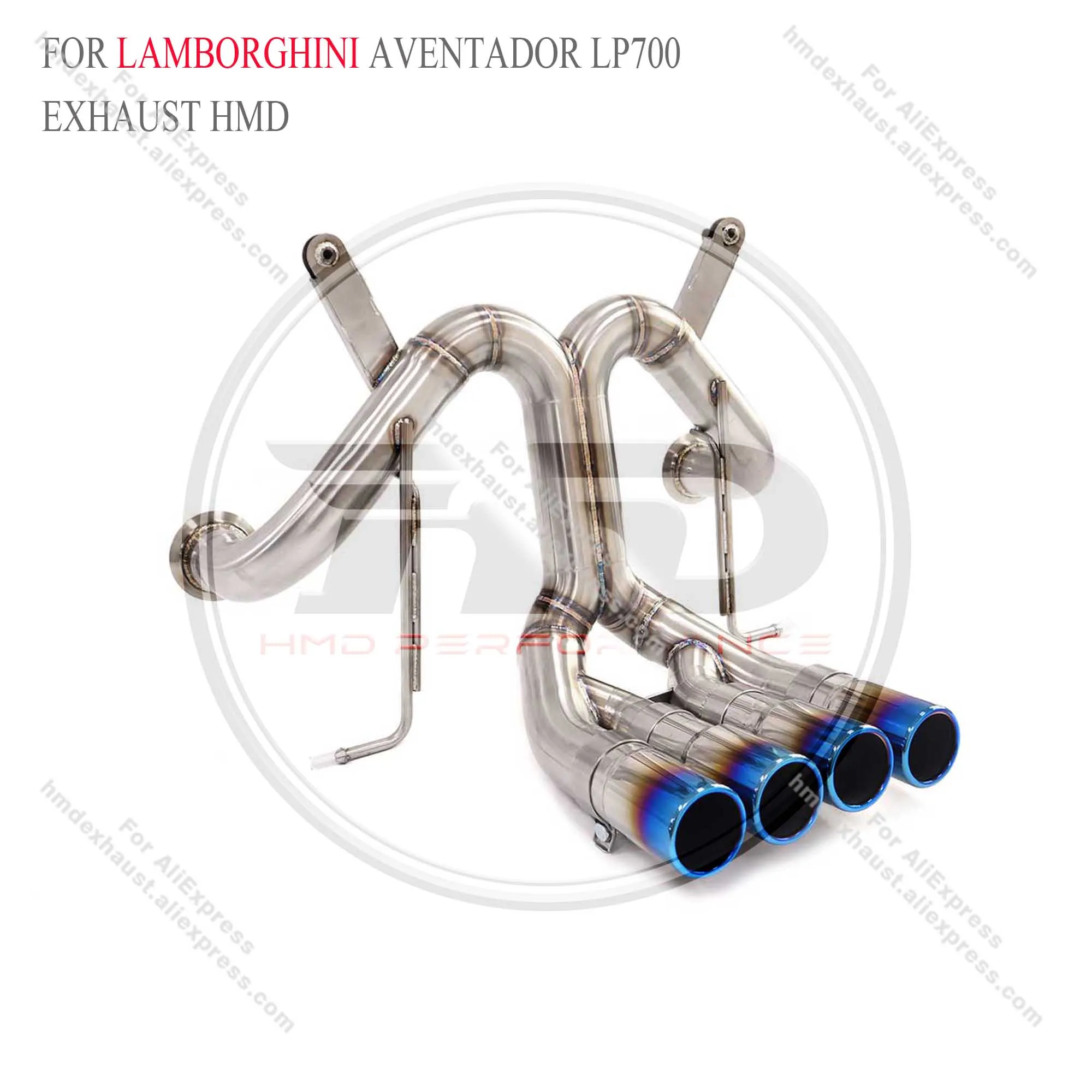 HMD Stainless steel Exhaust Performance Catback for Lamborghini Aventador LP700-4 6.5 V12 2016-2021 without Valve Muffler