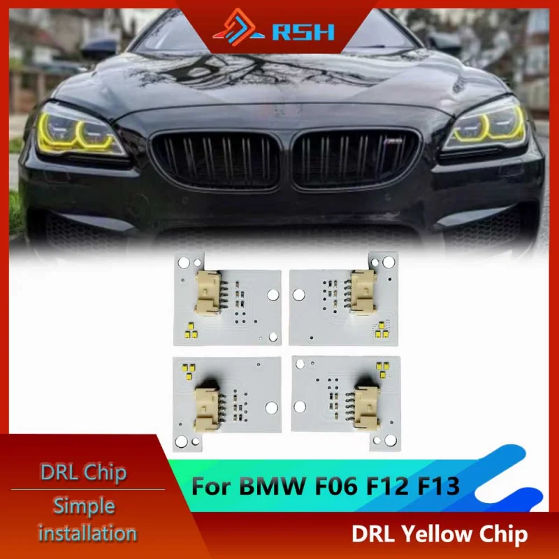 Yellow Drl Chip For BMW F06 F12 F13 LCI M6 640i 650i Custom Gold Eye Lights Car Headlight Plug And Play Upgrade Accessories