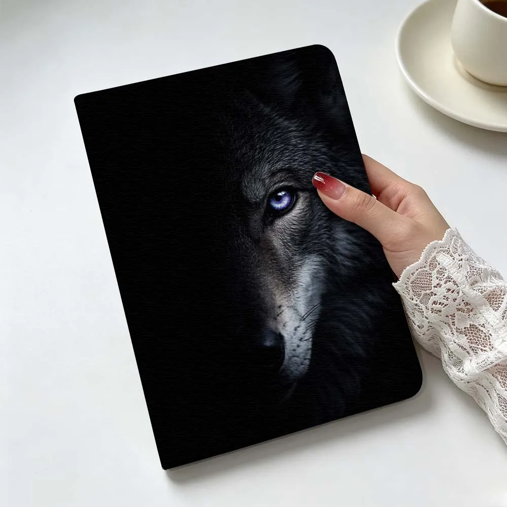 Wolf Design Art For Apple iPad Pro Mini A16 A17 A14 4 5 6 7 6th 7th Gen 9.7 12.9 11 13 M4 inch Tablet Case Soft