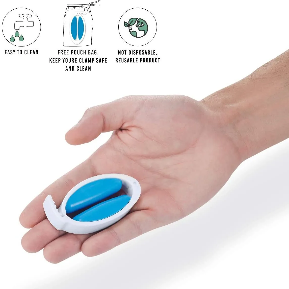 

Take Control with This Soft Adjustable Silicone Clamp Prevents Male Incontinence Leaks for Discreet Protection & Renewed Confi
