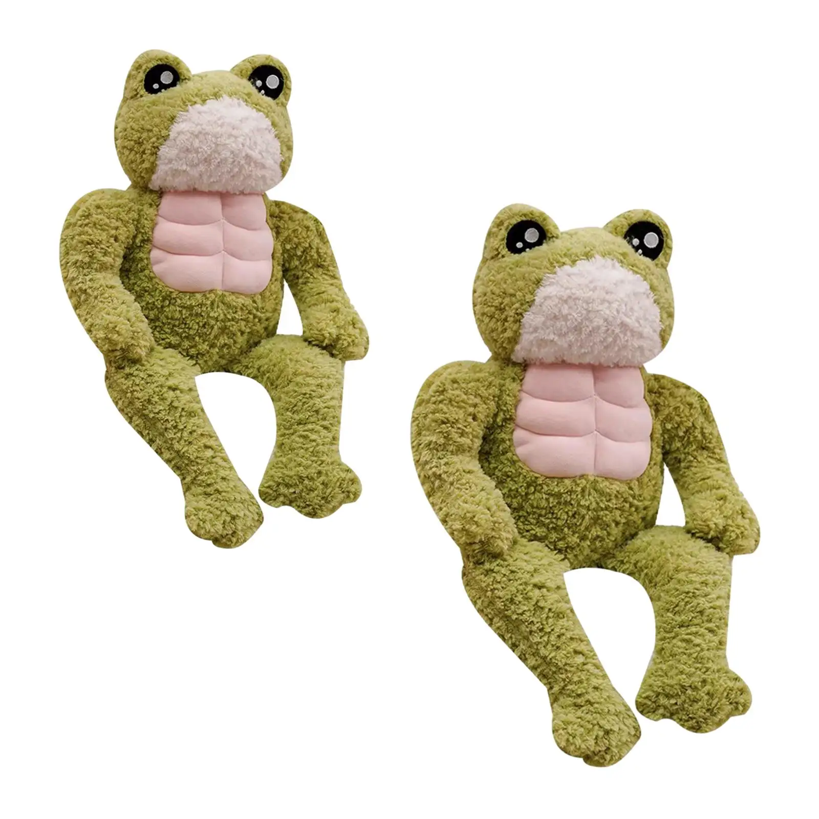 Muscle Frog Plush Stuffed Figure Frog Pillow for Festival Theme Party