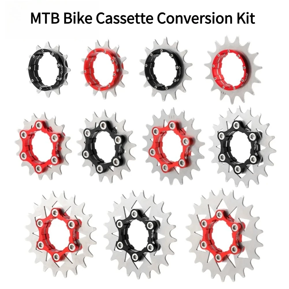 Single Speed Cassette Cog 12T 13T 14T 15T 16T 17T 18T 19T 20T 21T 22T Bike Cassette Conversion Kit MTB Bike Parts