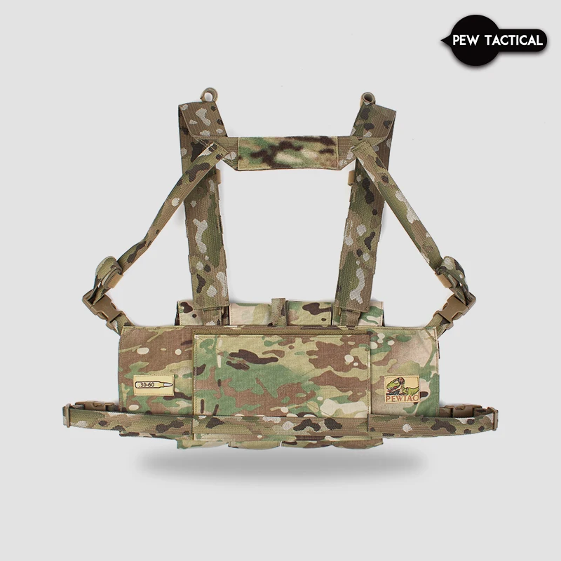 Imagem -03 - Pow Tactical Rig Peito Rig Mag Bolsa Caça Airsoft gt Recce