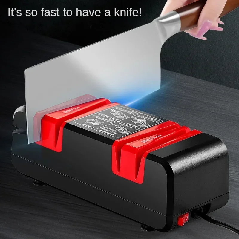 Electric Knife Sharpener Multi-function Automatic Sharpener Grinder Tool Fast Knife Grinder Whetstone for Kitchen Knives Scissor