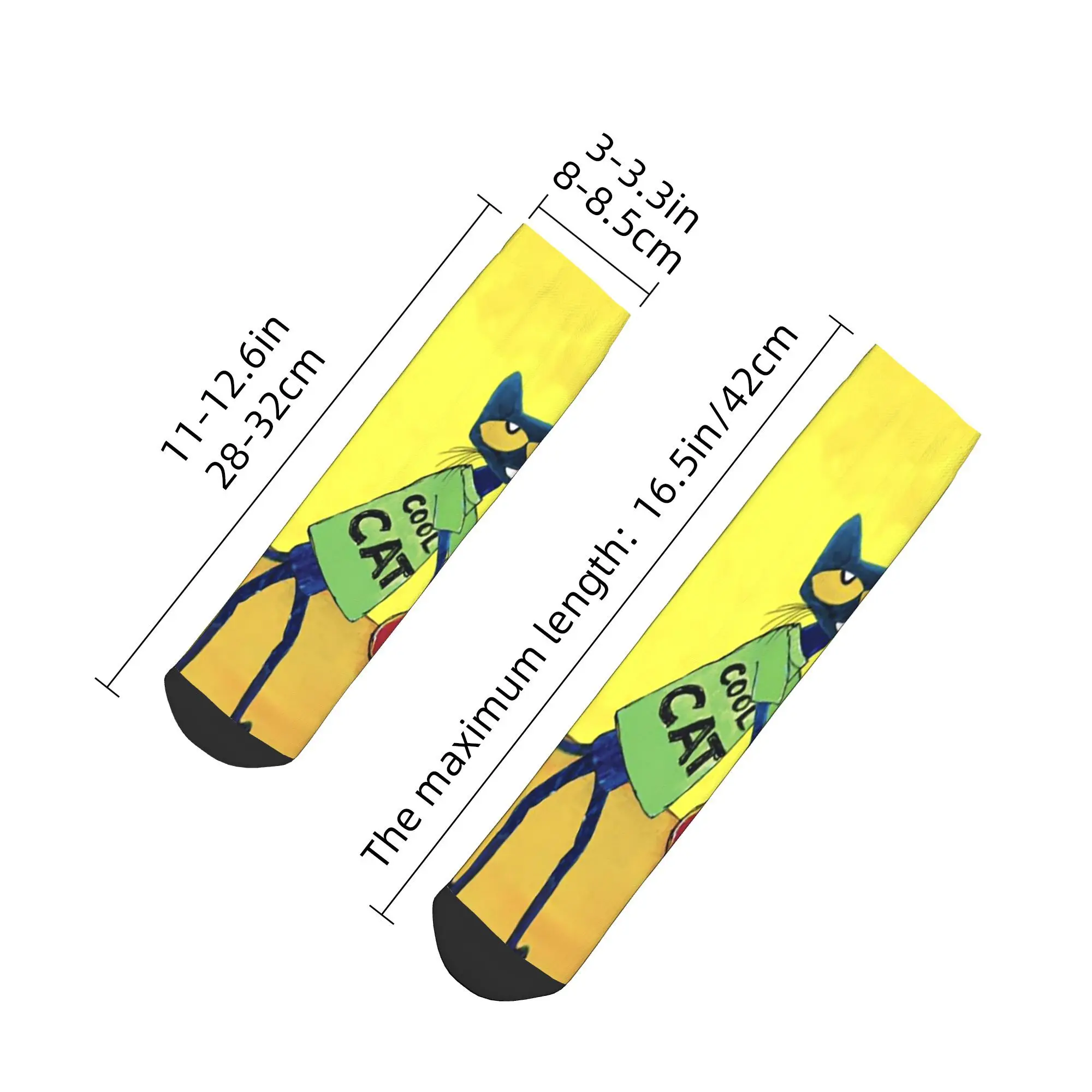Pete The Cat   Socks Harajuku High Quality Stockings All Season Socks Accessories for Man's Woman's Birthday Present