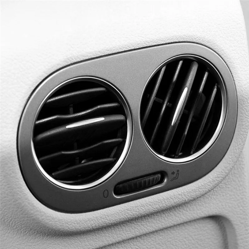 WAP01 NEW-2Pcs Car Rear Air Conditioner A/C Air Outlet Grille 5ND819203 For VW Tiguan 2010-2017 Round Air Outlet Grille