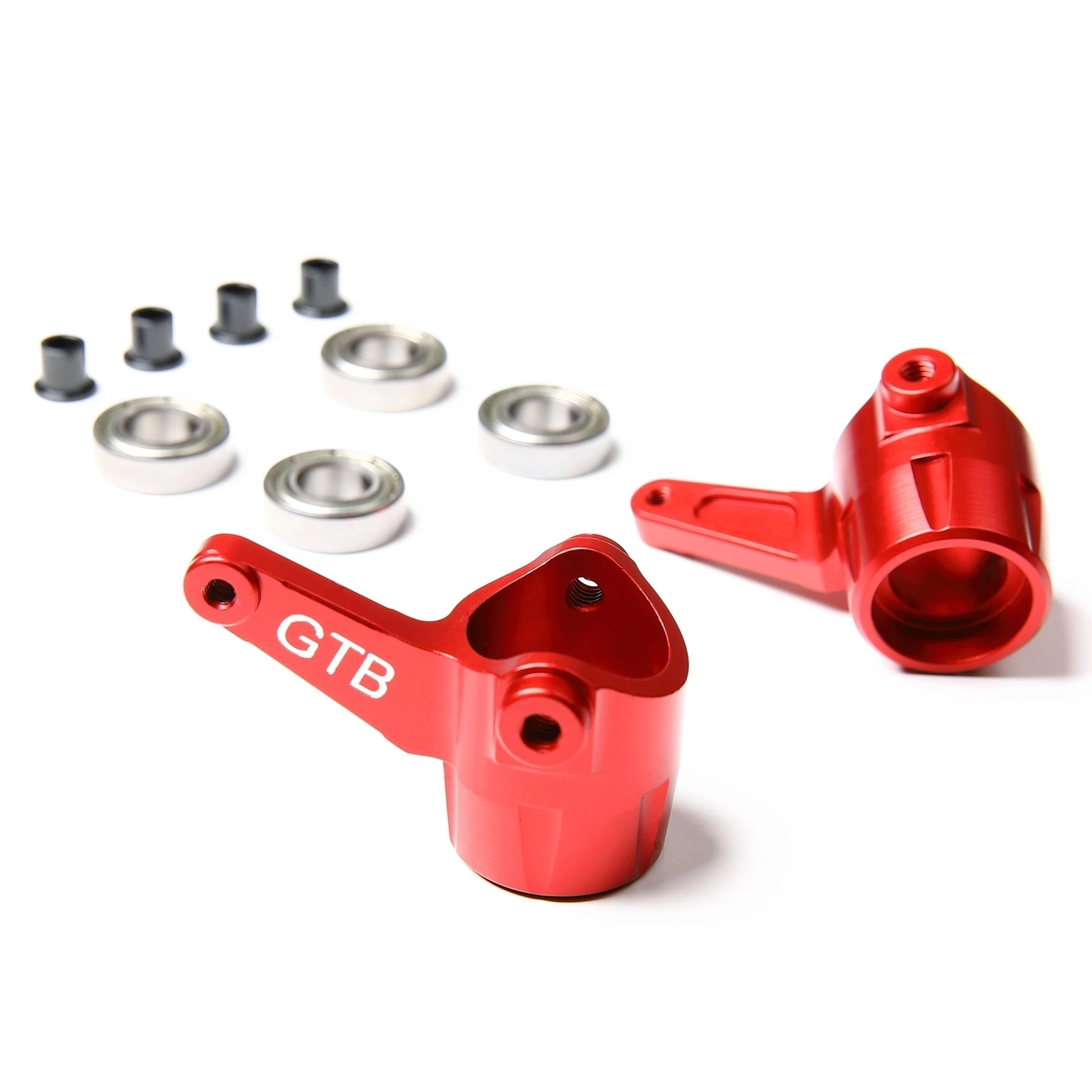 GTB CNC Aluminum 1/8 RC Car Kyosho Mad Crusher Mad Force FOXX USA-1 Steering Knuckles Upgrade Part