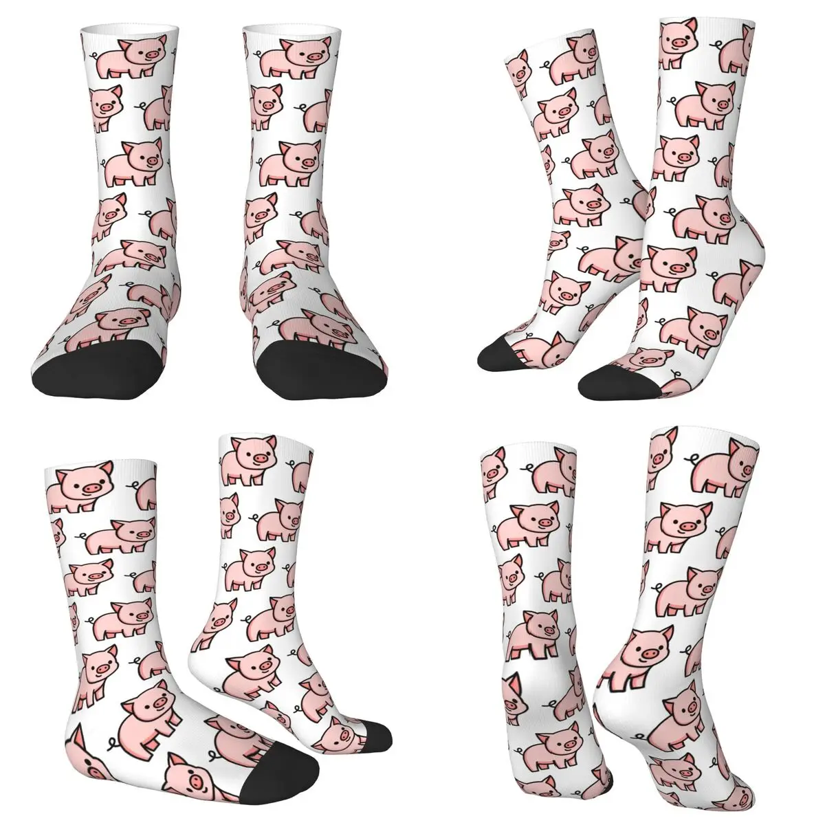 

Pig Socks Harajuku High Quality Stockings All Season Long Socks Accessories for Man's Woman's Christmas Gifts