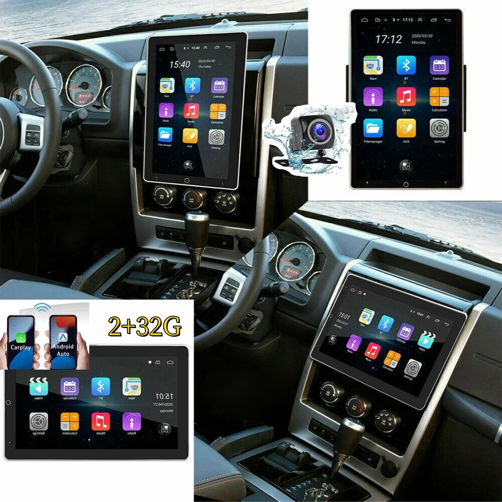

Автомагнитола Android 15 2+32 Double Din с поддержкой беспроводного CarPlay, Android Auto, Bluetooth-плеера, мультимедийного радио и MirrorLink