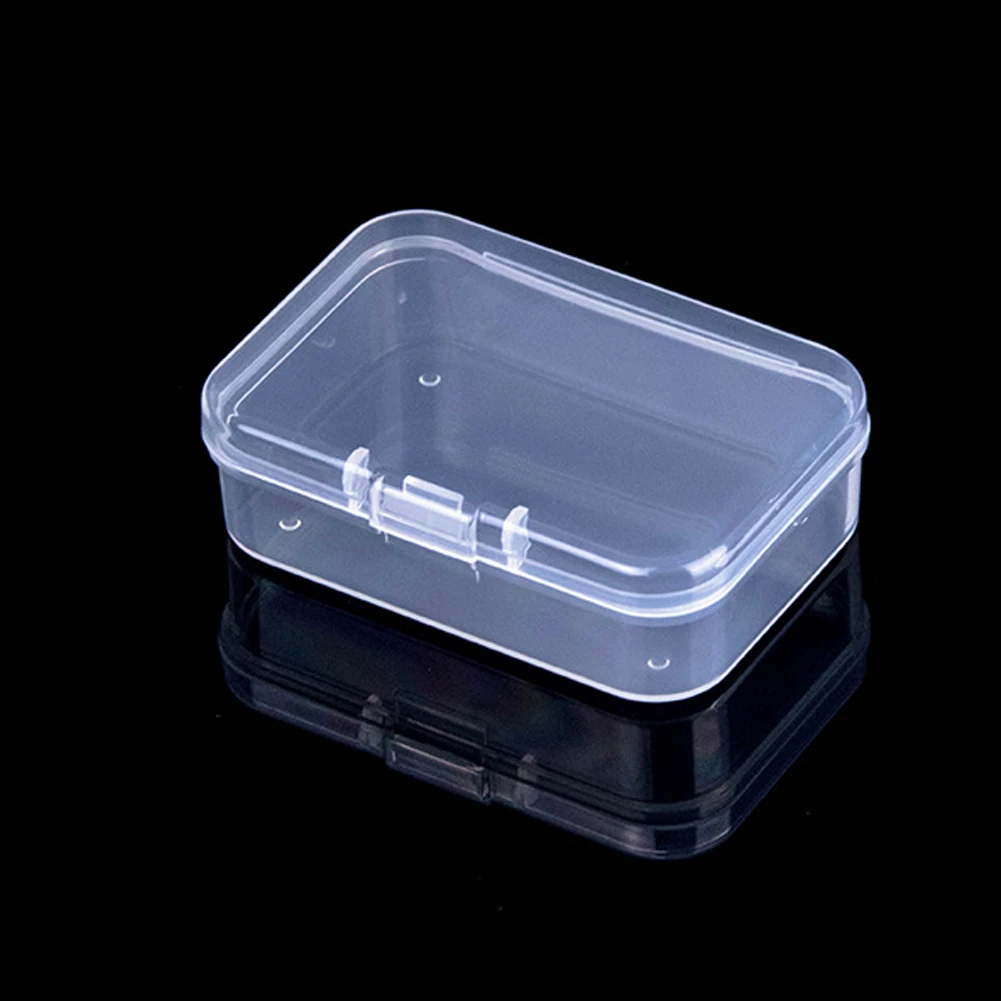 Mini Plastic Box Rectangular Box Translucent Box Packing Box Storage Box Dustproof Durable Strong Jewelry Storage Container