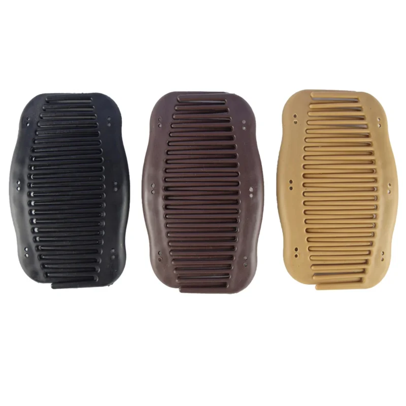 100 قطعة/الوحدة التعشيق عادي مشط دون الخرز متعرج الجانبين DIY بها بنفسك عالية الجودة البلاستيك ماجيك مشط الشعر ملحق التعشيق 22 الأسنان