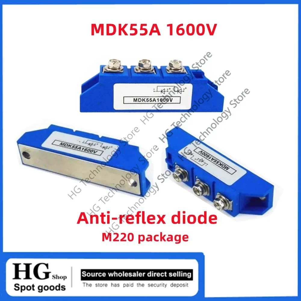 

Original new MDK100A 1600V anti-reflection diode MDK25A 55A 75A 100A 1600V bipolar module M220 package
