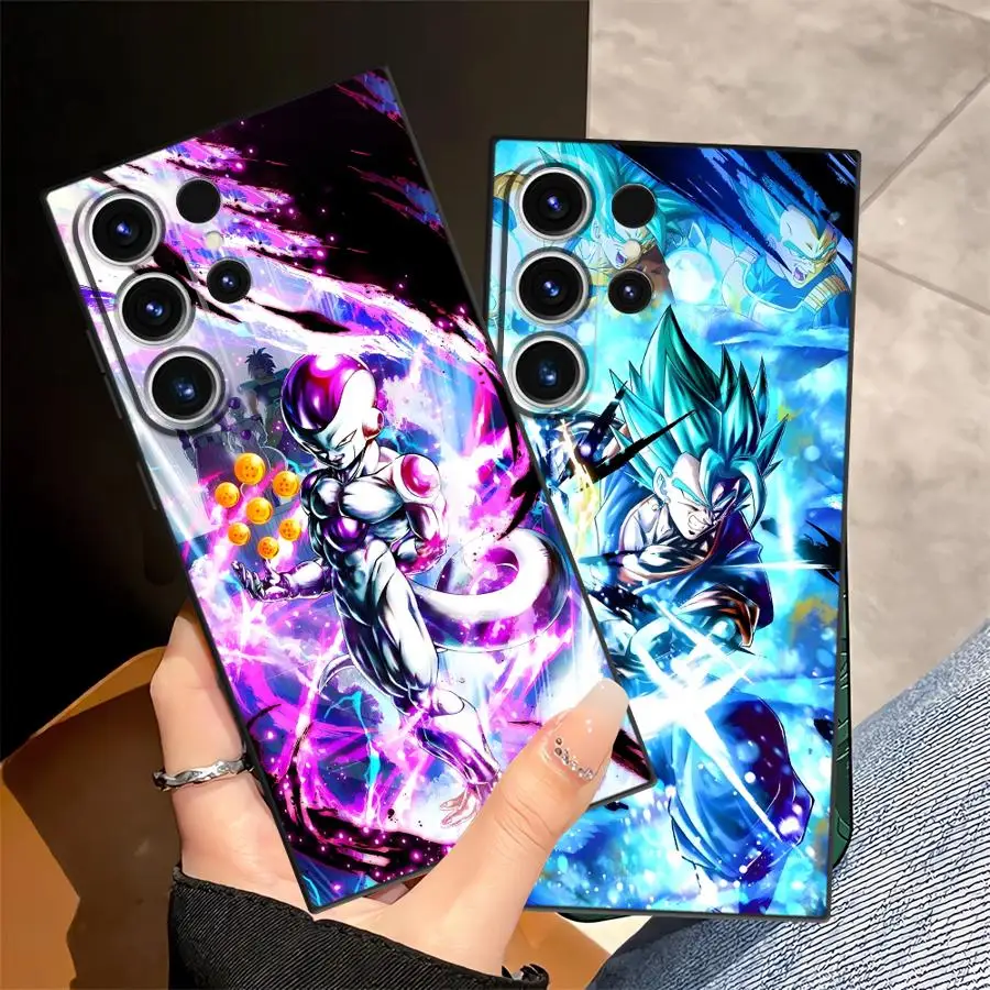 Coole Dragon Ball Vegeta schwarze weiche Handyhülle für Samsung Galaxy S24 Plus S25 Edge S21 FE S20 S23 Ultra