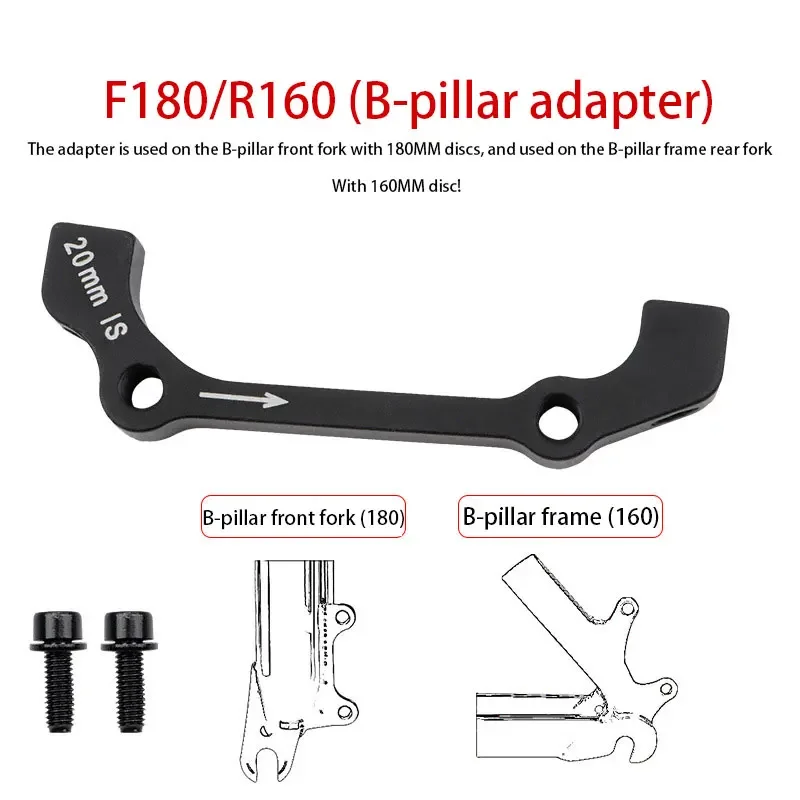 NEW MTB Bike Disc Converter Ultralight Brake Bracket Front Fork A/B To PM A Disc Brake Mount Adapter for Rotor 203 180 160 Mm