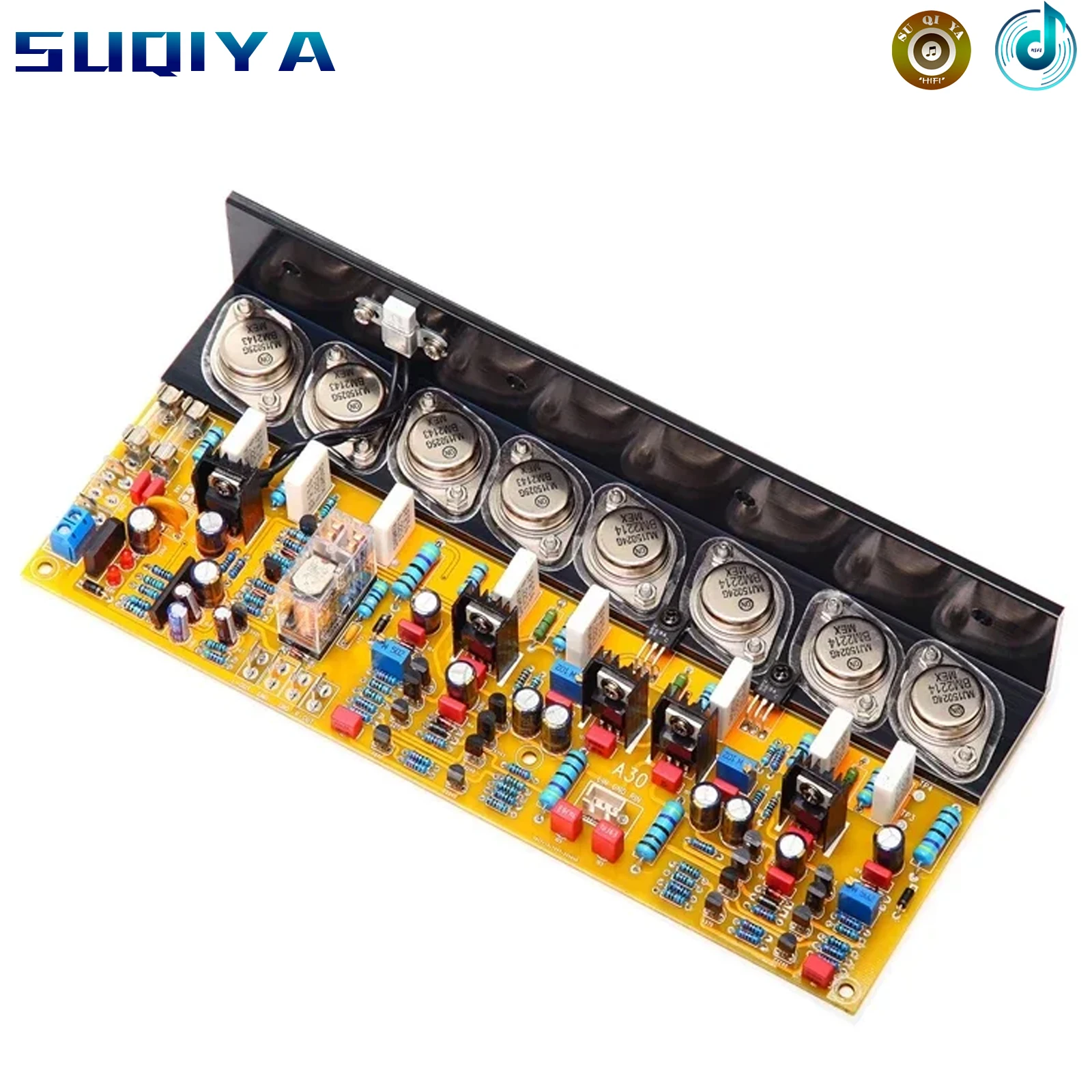 

Gold Seal ON MJ15024 MJ15025 Tube 200W*2 2.0 Channel Stereo Class AB HiFi Fever Audio Amplifier Board With Speaker Protection