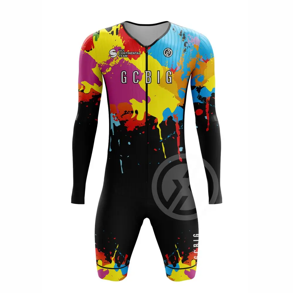 NONE Gcbig Sport Radsport Leistung Langarm Skinsuit hochwertige Männer Fahrrad bekleidung UV Sonne schützen Conjunto Ciclismo Hombre 5