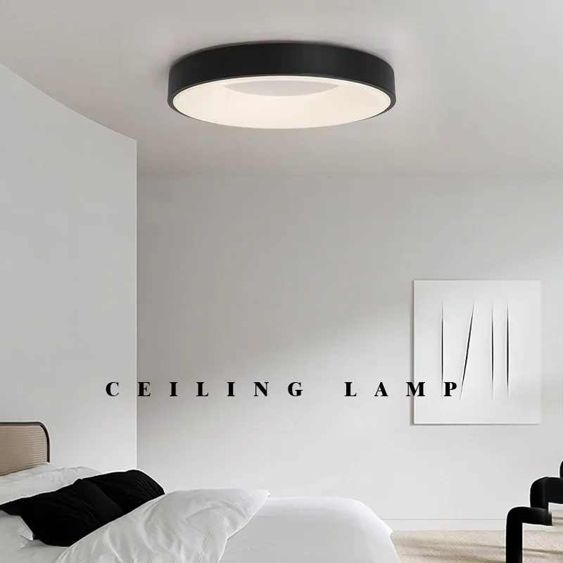 Plafonnier LED Macaron au Design Nordique Moderne, Luminaire Décoratif d'Nik, Idéal pour une Chambre à Coucher, un Salon, une Salle à Manger ou un Couloir