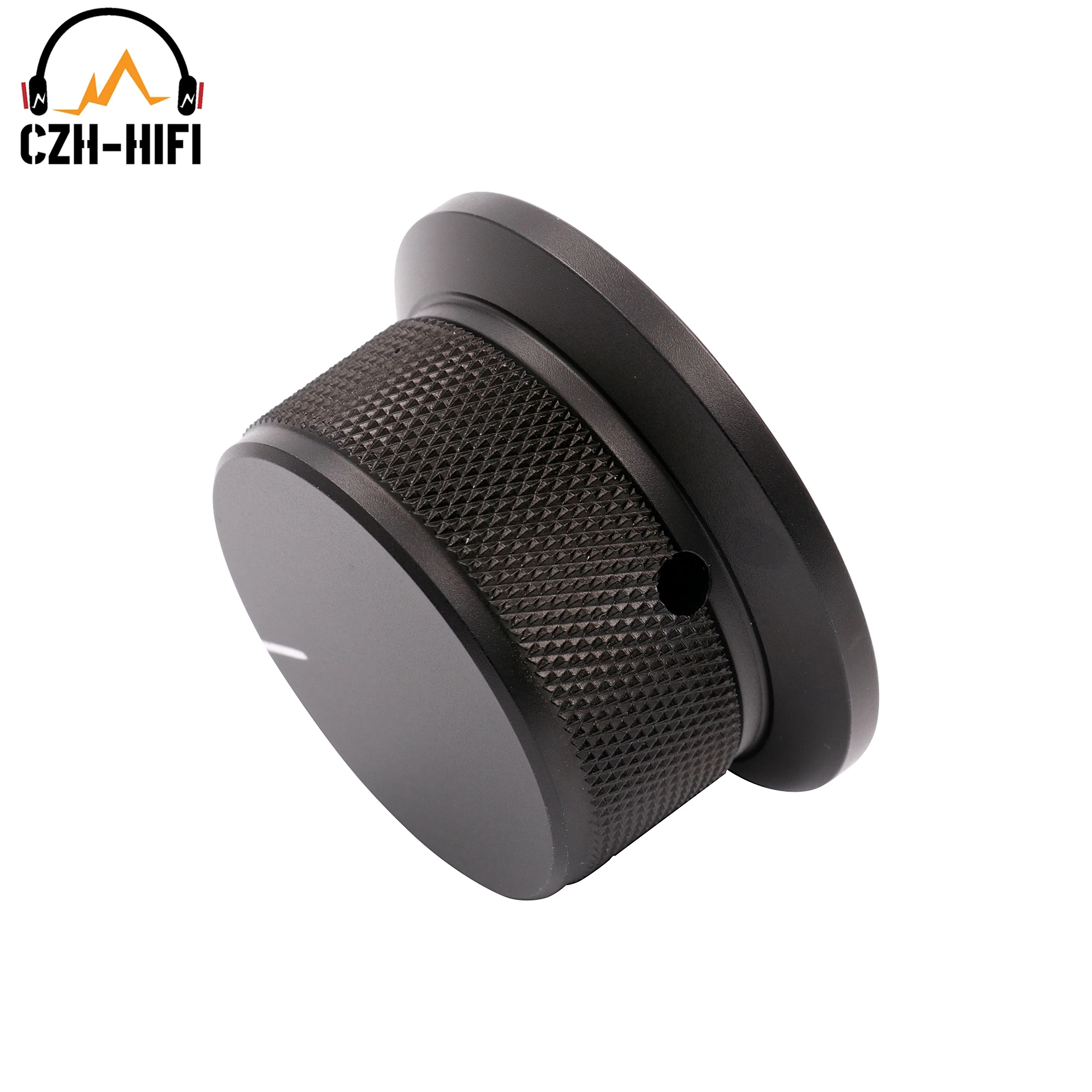 1pc 50x25mm Audio Volume Control Knob CNC Gefräste Solide Aluminium Knob für CD-Player Verstärker Radio plattenspieler Lautsprecher Gitarre – Detail 3