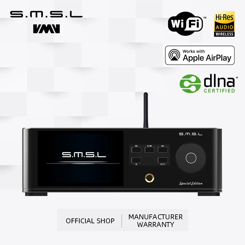 SMSL DP5se HiFI Сетевой музыкальный плеер ES9039Q2M MQA DSD256 фотография Поддержка 4 ТБ жесткий диск с дистанционным управлением