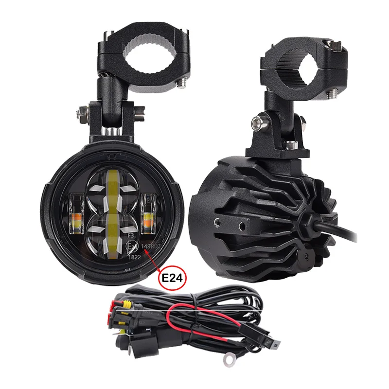Luces antiniebla E24 Mark para BMW R1250GS LC R1200GS ADV Adventure F800GS GSR F850GS F750GS Adv R 1200 GS luz y cable para motocicleta