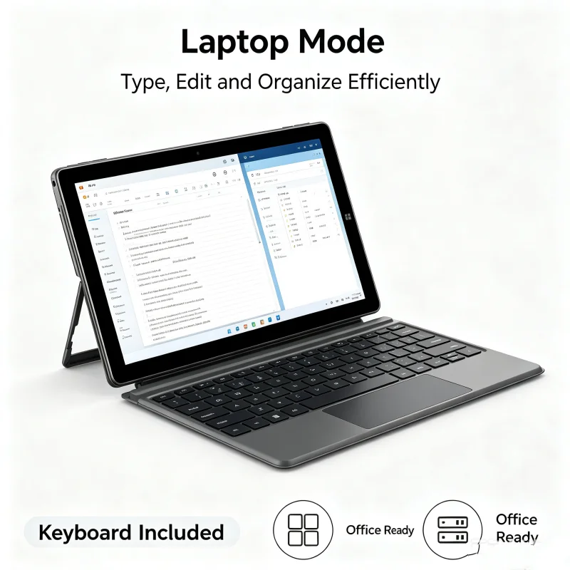 10.8'' Windows 10 Tablet PC CWI540 N4020 CPU 4GB RAM 64GB ROM 1.10GHz Quad Core 1920x1200 IPS Screen