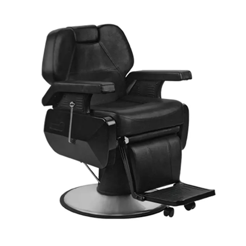 Hot Reclining Hydraulic Barbershop Barbering Equipment Furniture Haircut Chair Men Chair for Sale Metal PU Salon Furniture 1pcs