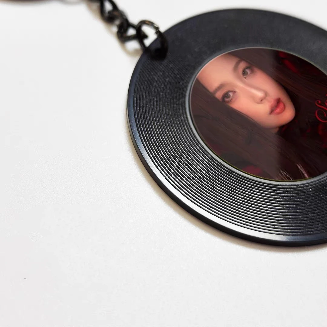 Custom NFC Vinyl Mini Album Keychain – Personalized Music Gift  for Songs Photos Videos – Graduation Fan Merch Events