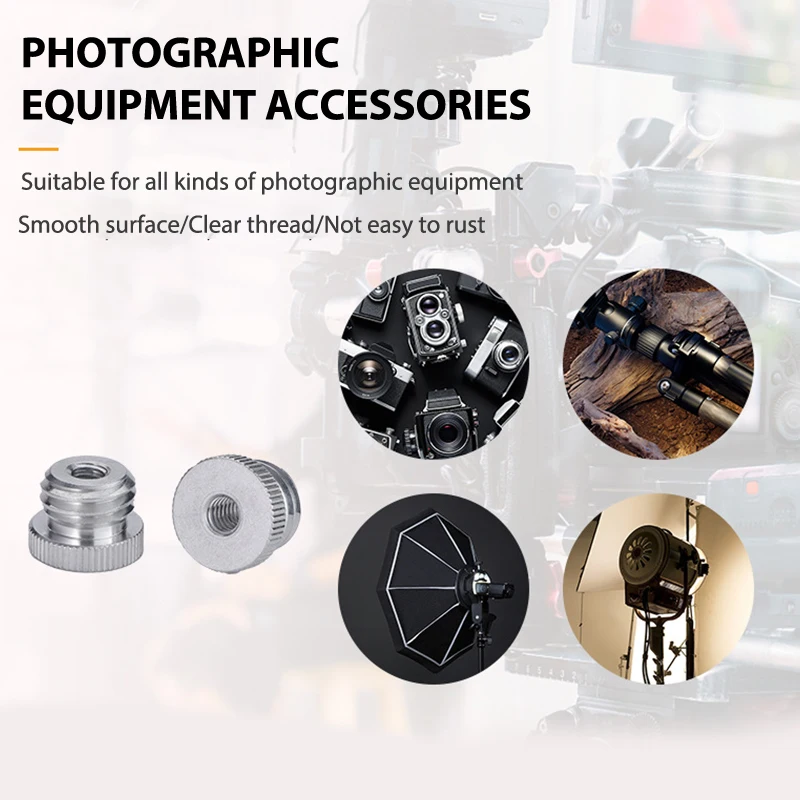1Pc 1/4 3/8 to 5/8 Female Male Threaded Screw Mount Adapter for Laser Level Tripod Converter SLR Camera Photo Studio Accessories - Image 5