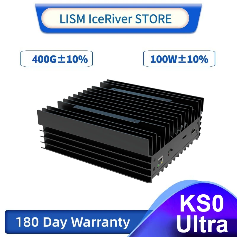 Iceriver Kas Ks0 Ultra 400gh/S 100W Kas Mijnwerker Kaspa Mijnbouwmachine