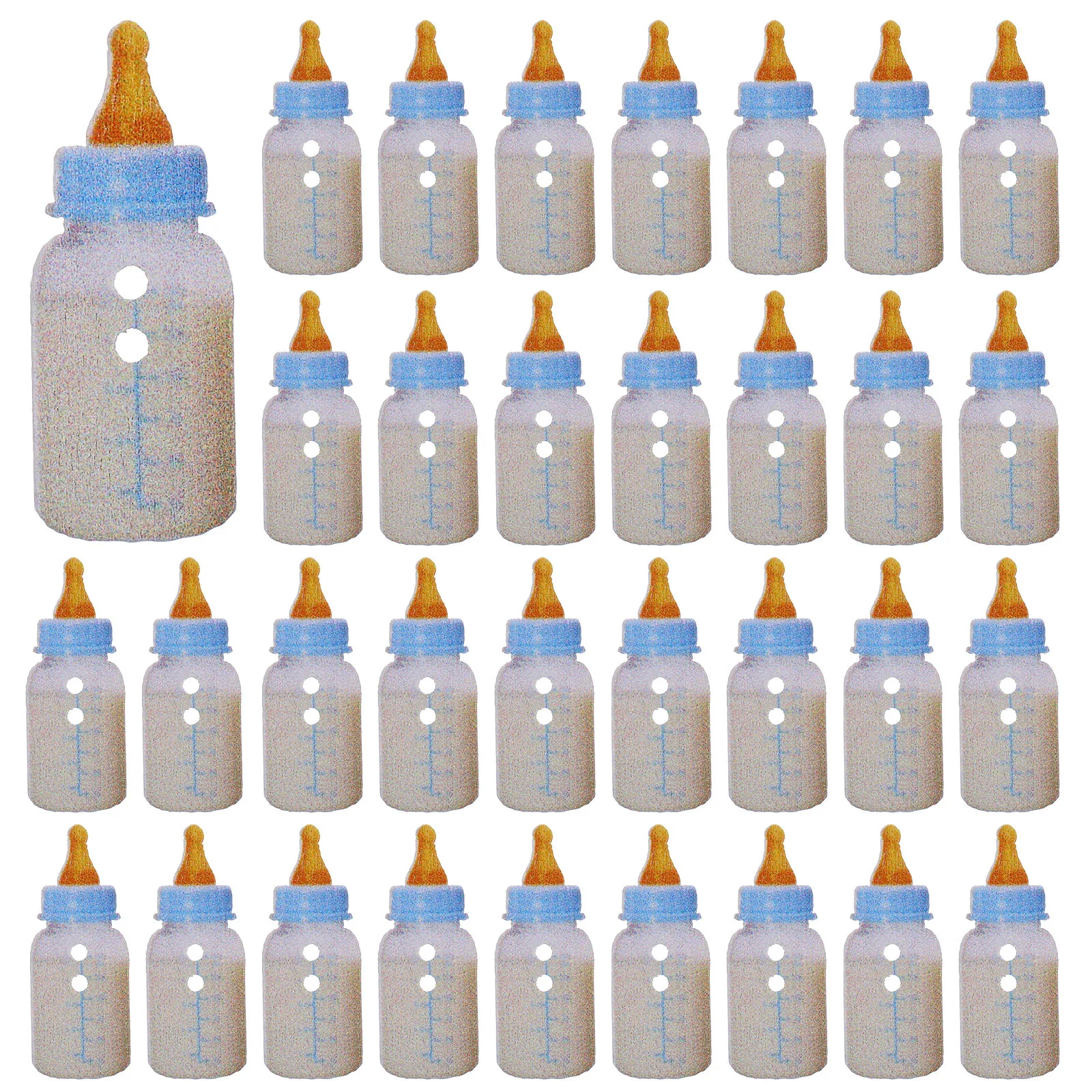 

50pcs Bottle Shaped Wooden Buttons for Kids Apparel Crafts Sewing Decorative Vintage Novelty Sewing Accessories