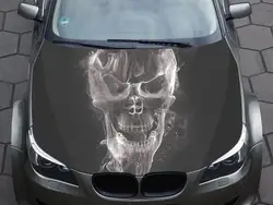 Car Hood Decal, Vinyl, Sticker, Graphic, Wrap Decal, Truck Decal, Truck Graphic, Bonnet Decal, Skull, F150, Abstract, Smok